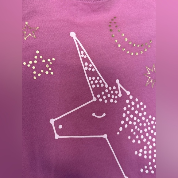 Long Sleeve Unicorn Shirt (Cat & Jack) XS 4/5 - Picture 4 of 4